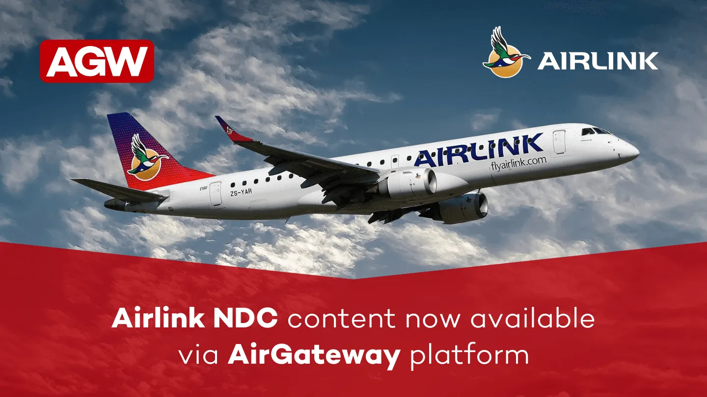 AirGateway Integrates Airlink NDC to Enhance Content Access for South African Travel Sellers