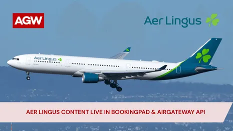 Aer Lingus NDC Content Now Available to Agencies Through AirGateway