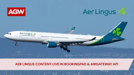 Aer Lingus NDC Content Now Available to Agencies Through AirGateway