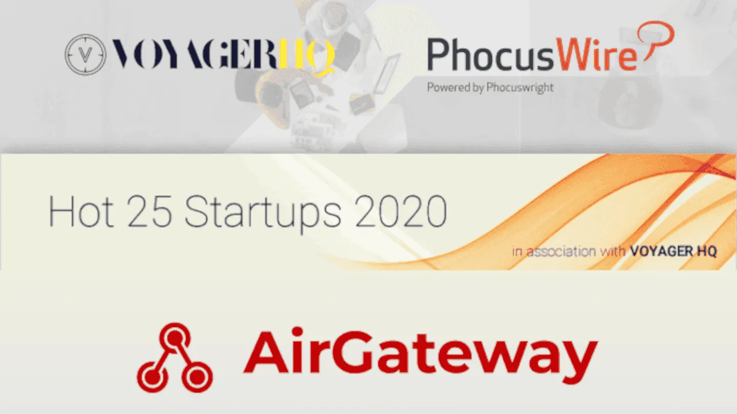 AirGateway listed by Phocuswright among the 25 hot companies for 2020